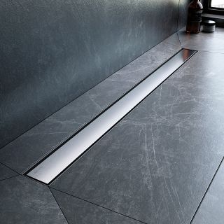 Душевой лоток AM.PM MasterFlow 90 W01SC-U11-090-04SB с решеткой Хром матовый / под плитку Tile